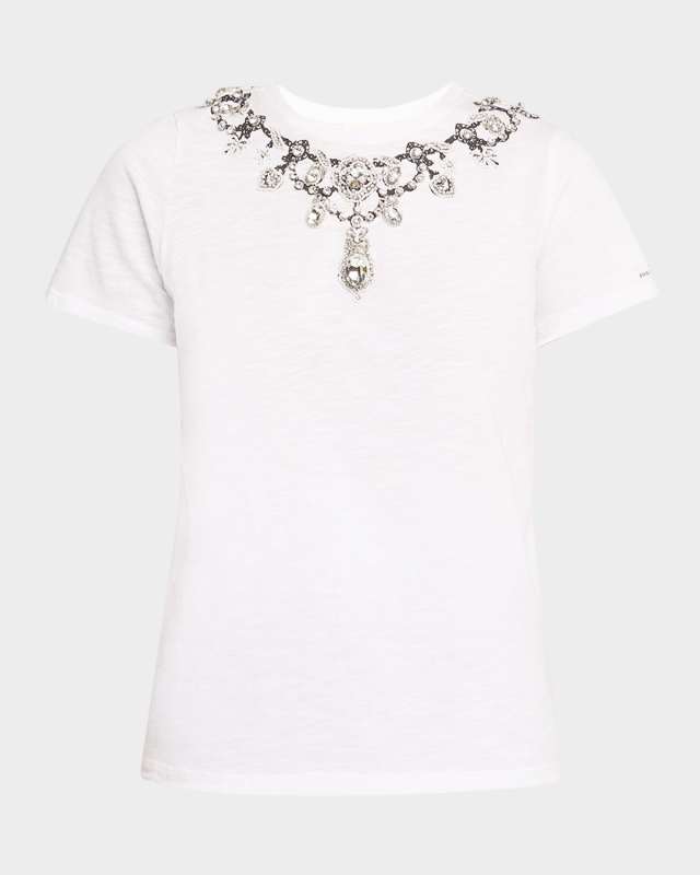 Crewneck Jewelry Appliqué Tee